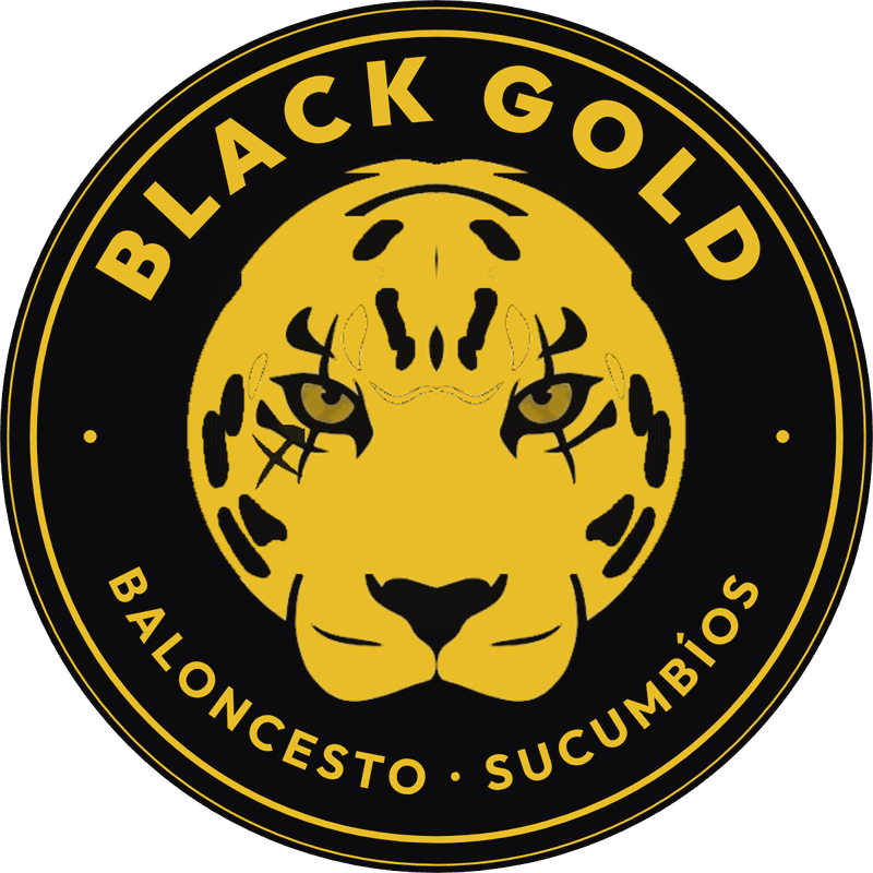 Escudo de Black Gold: jaguar dorado — Baloncesto · Sucumbíos