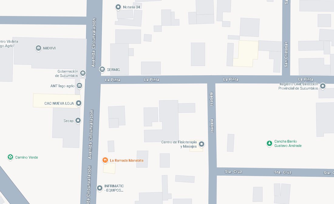 Mapa de la ubicación: La Pinta, cerca de la Avenida Circunvalación, Nueva Loja